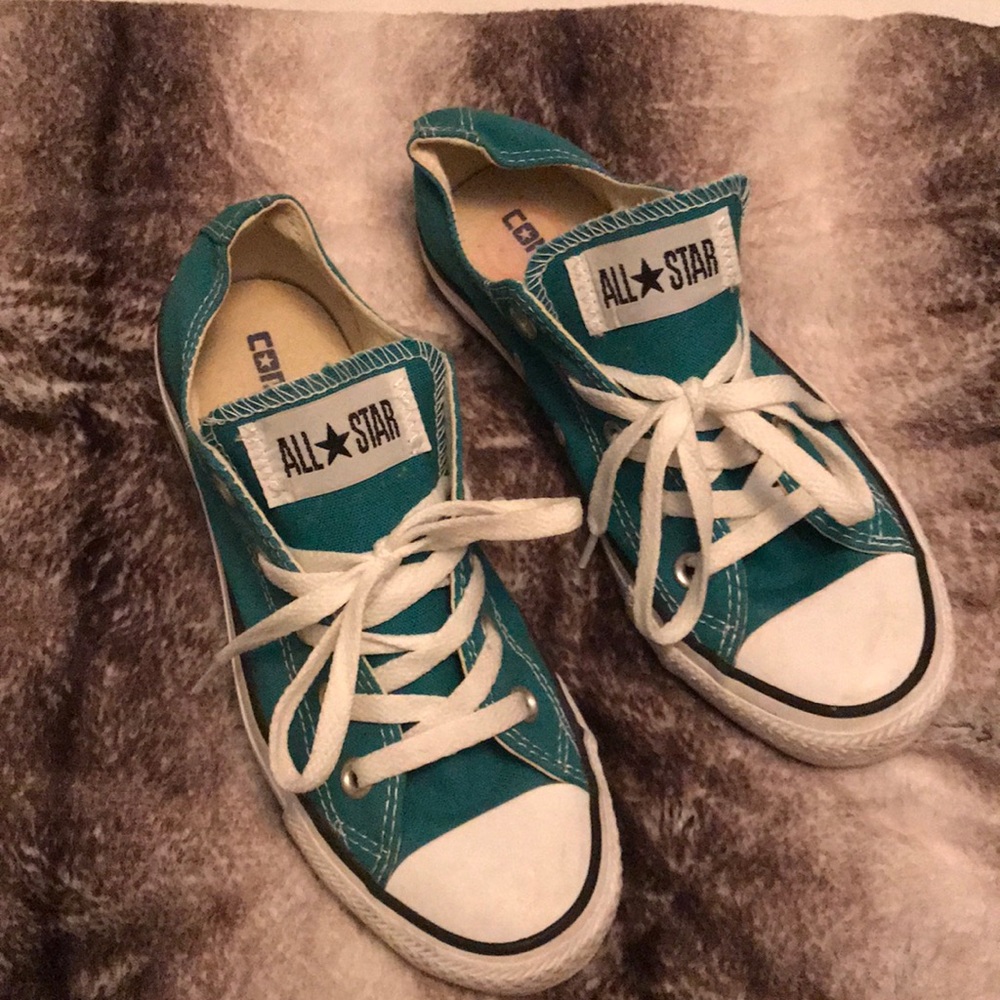 Dark teal converse